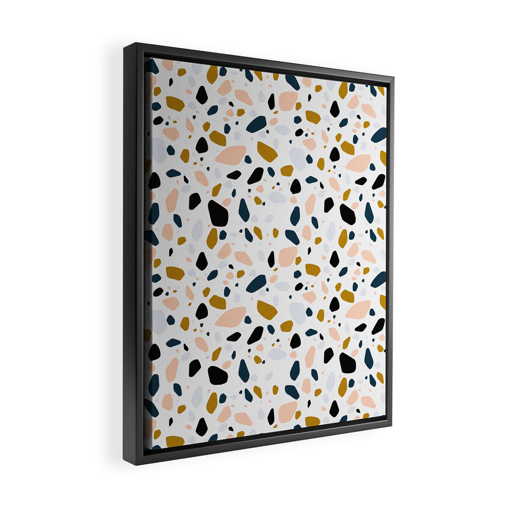 Terrazzo mosaic Framed Canvas Print Gallery Image 2