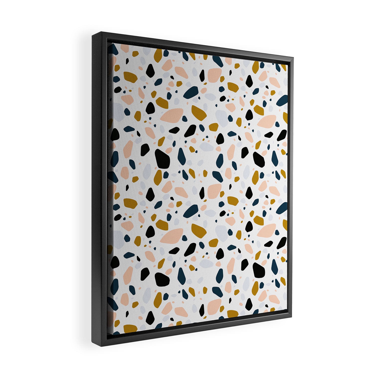 Terrazzo mosaic Framed Canvas Print Gallery Image 2