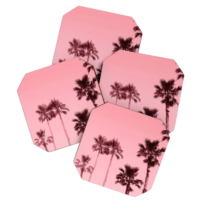 Tranquillity - flamingo pink Coaster Gallery Image 1