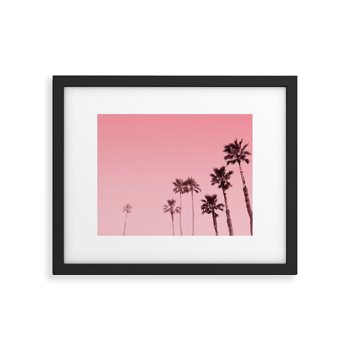 Tranquillity - flamingo pink Framed Art Print Gallery Image 1