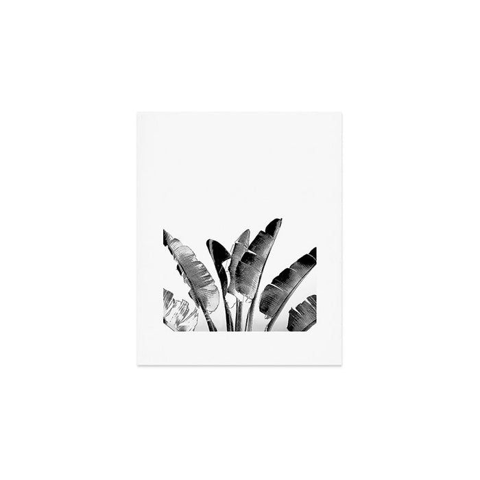 Traveler palm - bw Art Print Gallery Image 1