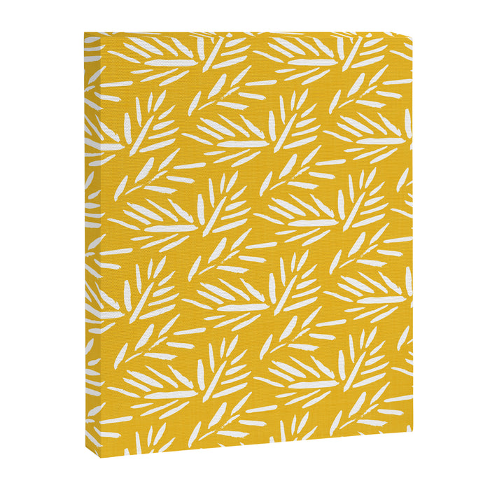 Tribal Husk - yellow Canvas Print Gallery Image 1