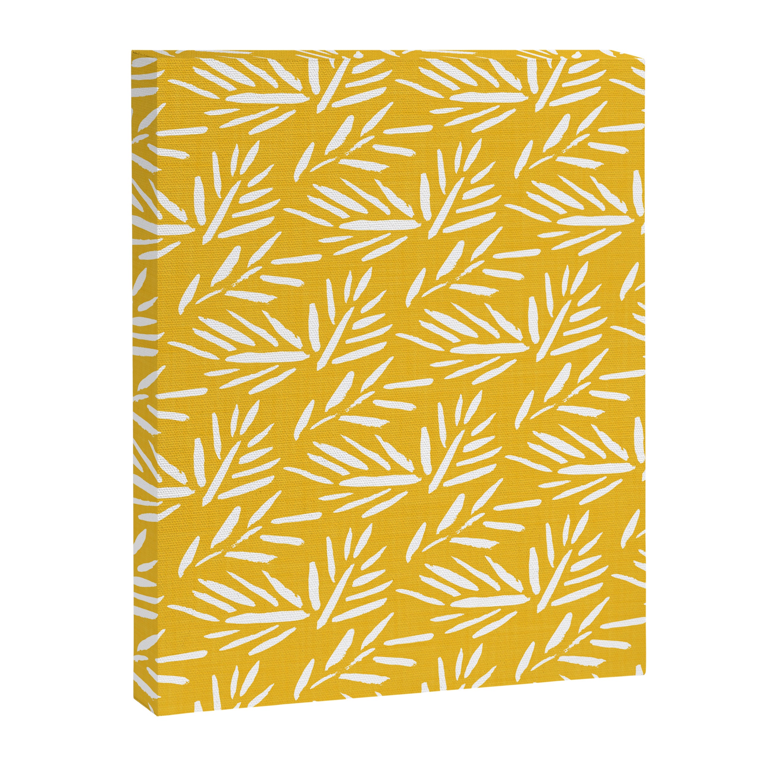 Tribal Husk - yellow Canvas Print Gallery Image 8