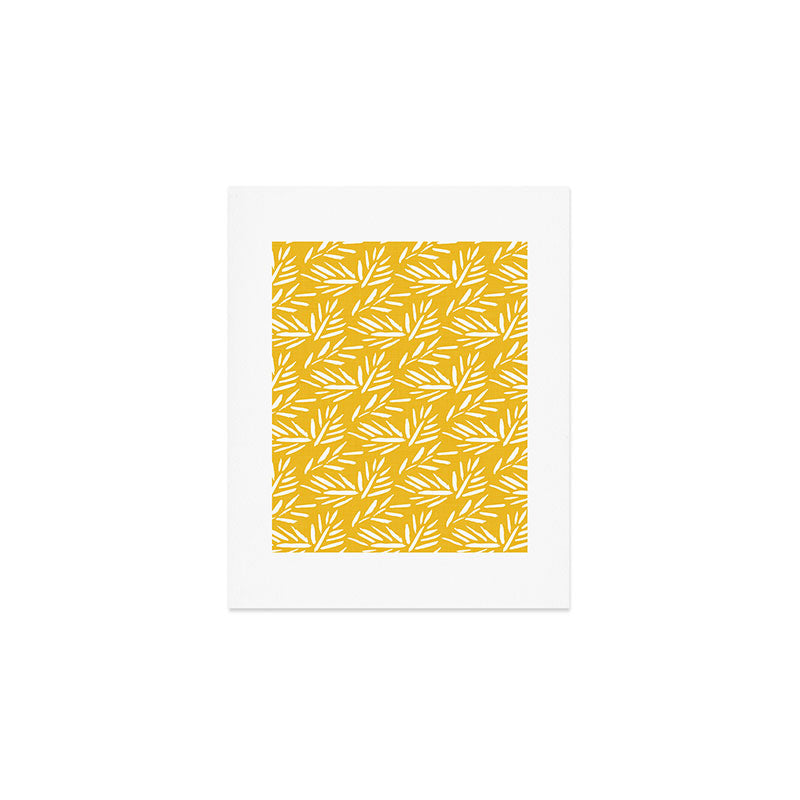 Tribal Husk - yellow Art Print Gallery Image 1