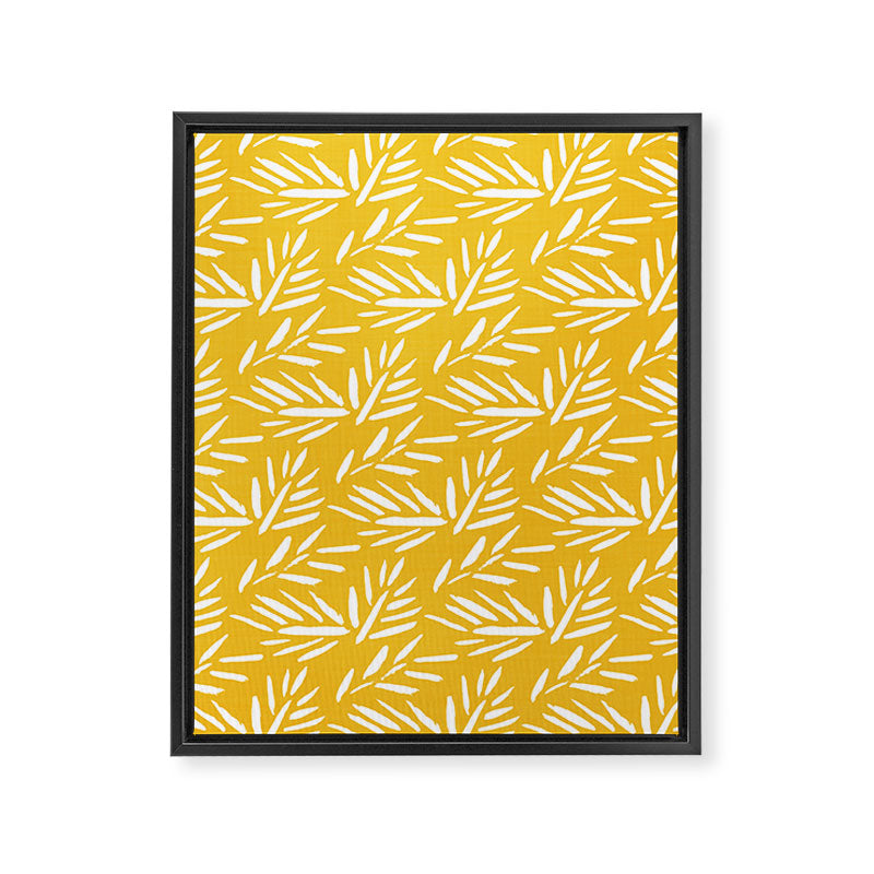 Tribal Husk - yellow Framed Canvas Print Gallery Image 8