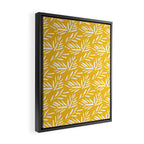 Tribal Husk - yellow Framed Canvas Print Gallery Image 2