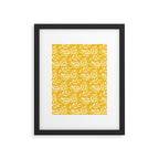 Tribal Husk - yellow Framed Art Print Gallery Image 6