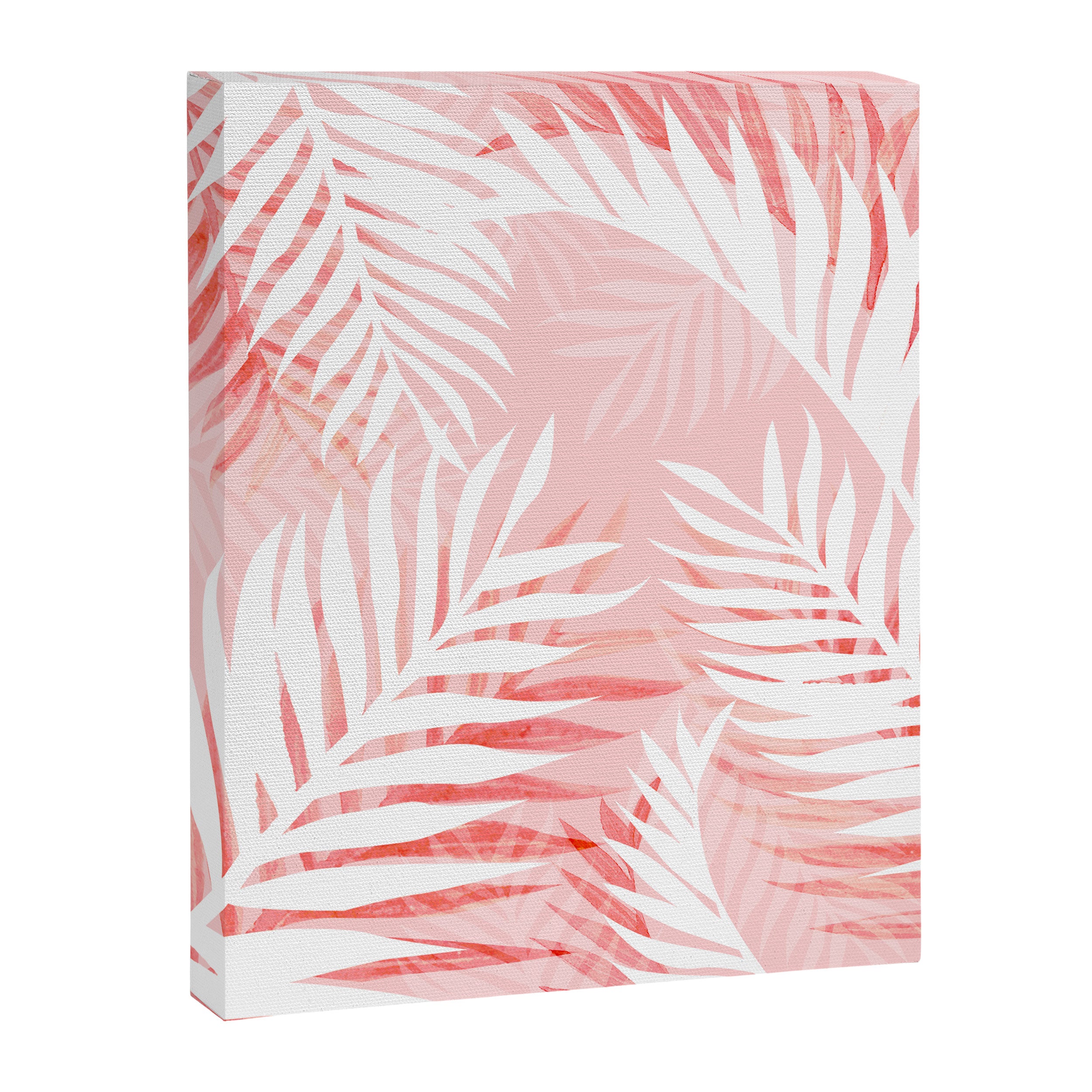 Tropical bliss - coral Canvas Print Gallery Image 6