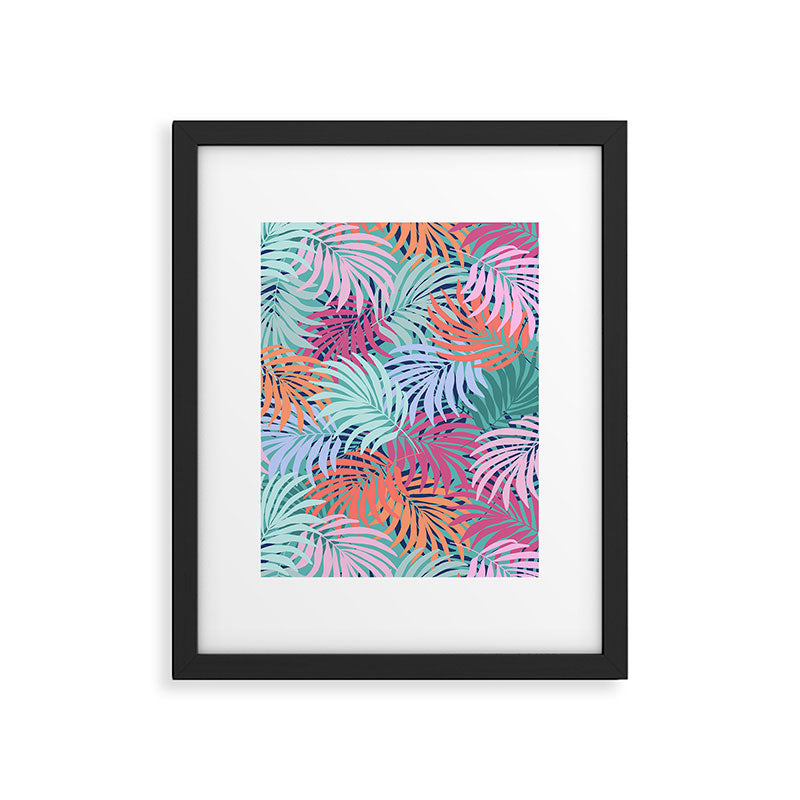 Tropical Forest - sunset Framed Art Print Gallery Image 5