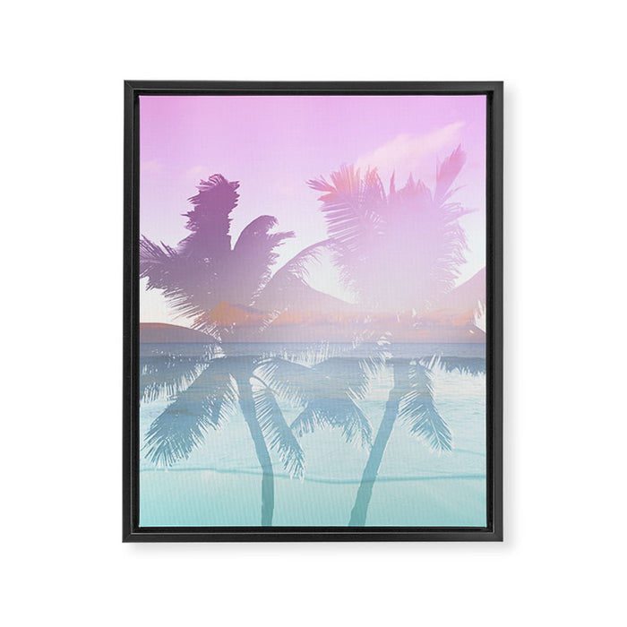 Tropicana seas Framed Canvas Print Gallery Image 1