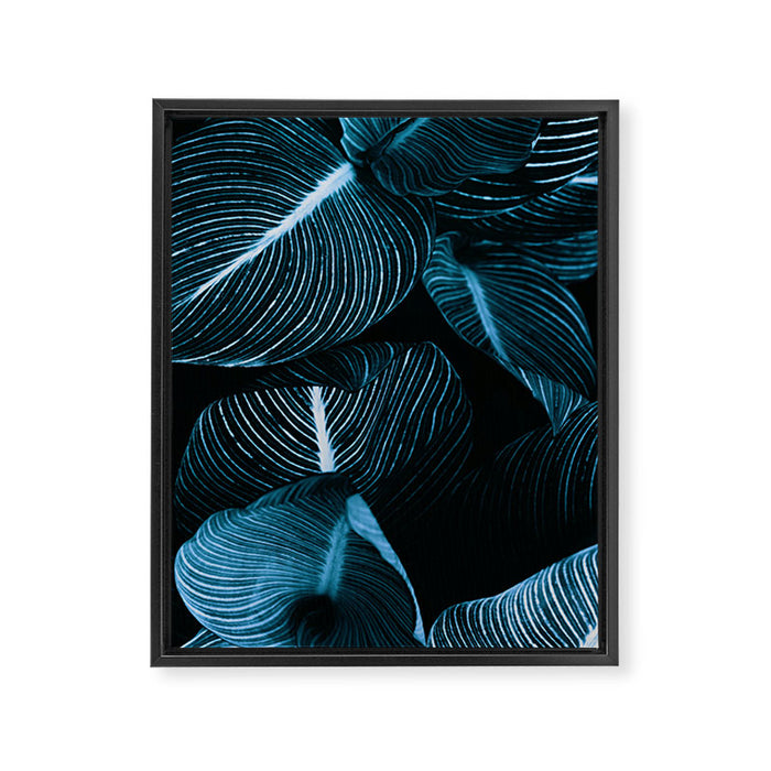 Unbridled - teal Framed Canvas Print Gallery Image 1