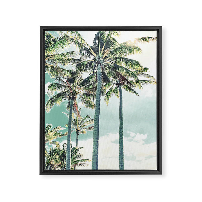 Under the palms Framed Canvas Print Gallery Image 1