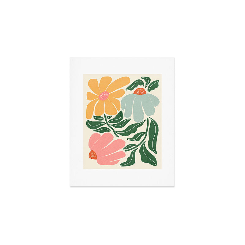 Whimsy Bloom - warm Art Print Gallery Image 1