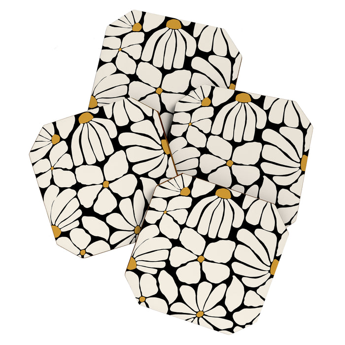 Wild Bloom - neutrals Coaster Gallery Image 1