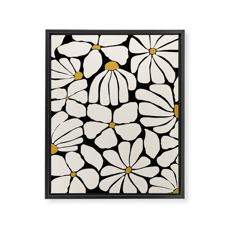 Wild Bloom - neutrals Framed Canvas Print Gallery Image 6