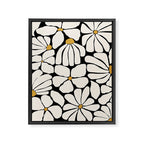 Wild Bloom - neutrals Framed Canvas Print Gallery Image 6