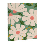 Wild Daisies - green Canvas Print Gallery Image 6