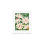 Wild Daisies - green Art Print Gallery Image 1