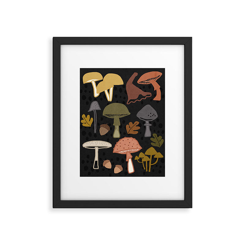 Wild Mushrooms - night Framed Art Print Gallery Image 5