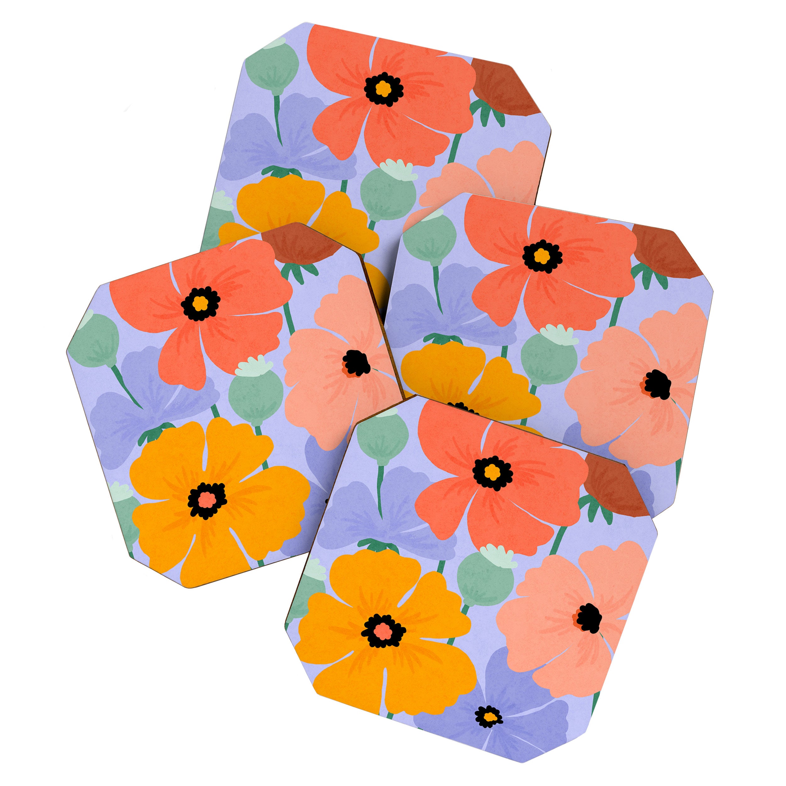 Wild Poppies Coaster Gallery Image 1