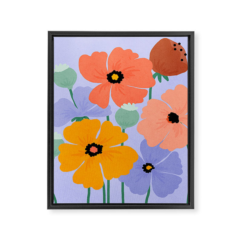 Wild Poppies Framed Canvas Print Gallery Image 6