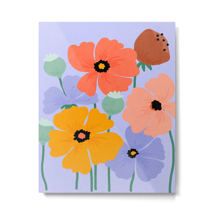 Wild Poppies Metal Print Gallery Image 1