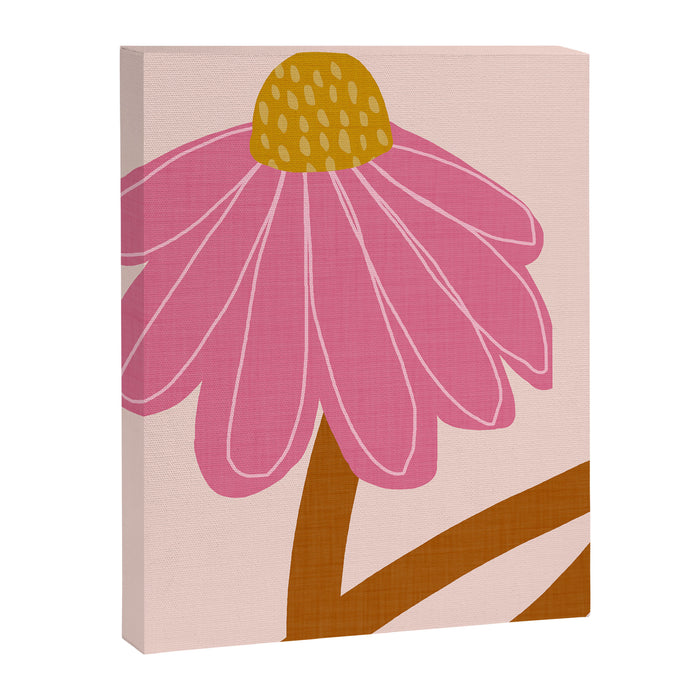 Woodland flower - pink Canvas Print Gallery Image 1