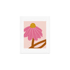 Woodland flower - pink Art Print Gallery Image 1