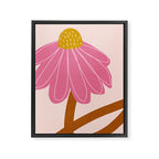 Woodland flower - pink Framed Canvas Print Gallery Image 6
