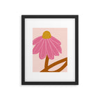 Woodland flower - pink Framed Art Print Gallery Image 5