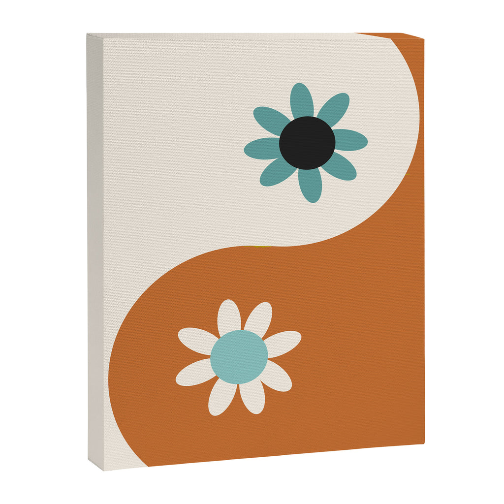 Yin Yang floral - beach Canvas Print Gallery Image 6