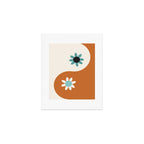 Yin Yang floral - beach Art Print Gallery Image 1