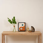 Yin Yang floral - beach Framed Canvas Print Gallery Image 4