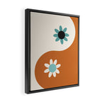 Yin Yang floral - beach Framed Canvas Print Gallery Image 2