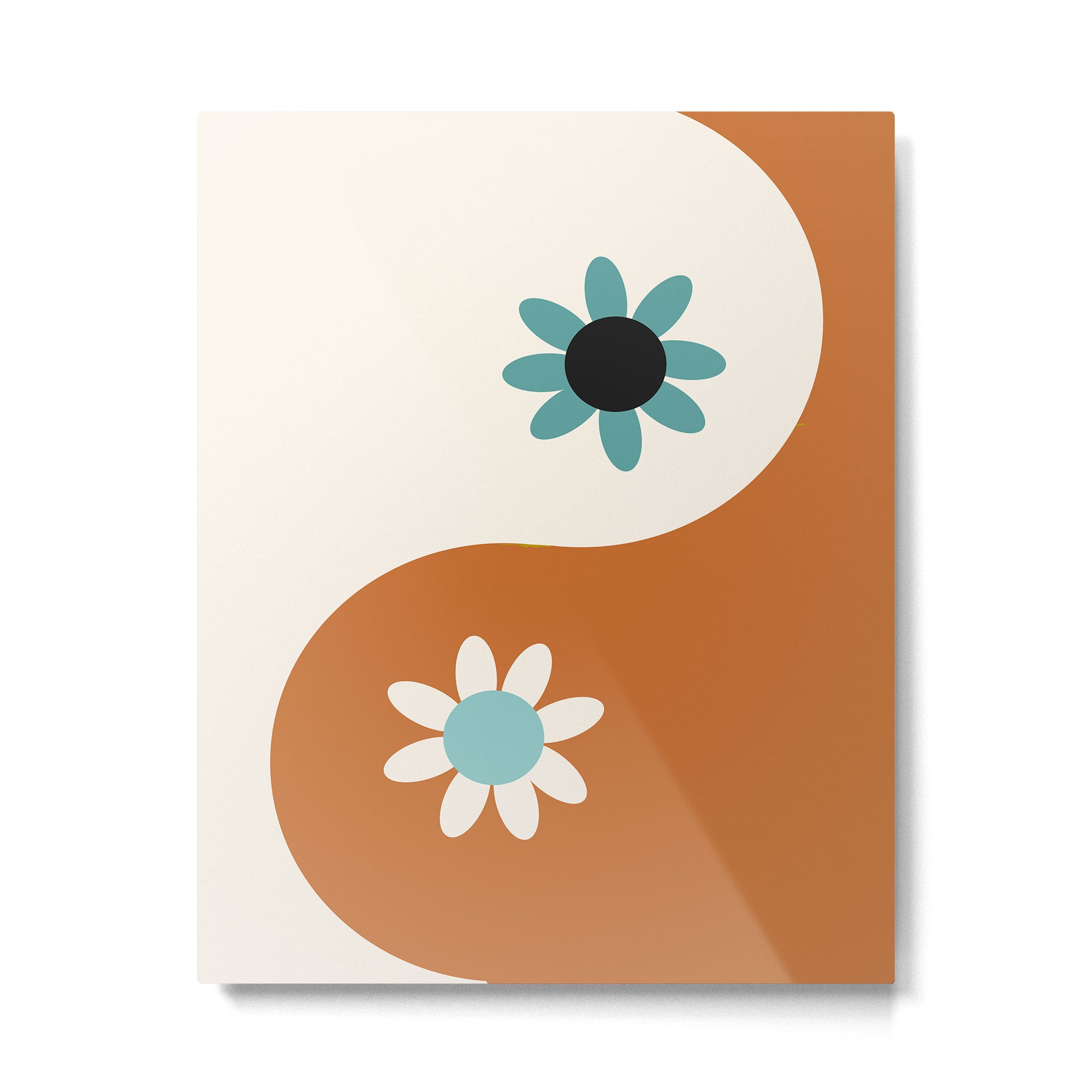Yin Yang floral - beach Metal Print Gallery Image 4