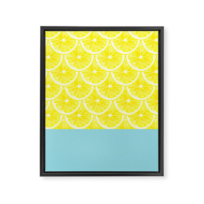 Zesty splice Framed Canvas Print Gallery Image 1