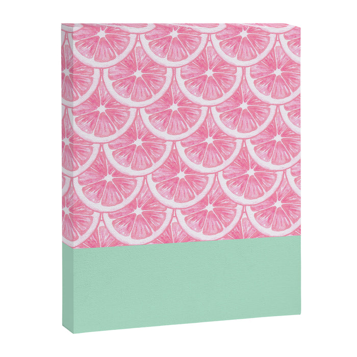 Zesty splice - pink grapefruit Canvas Print Gallery Image 1