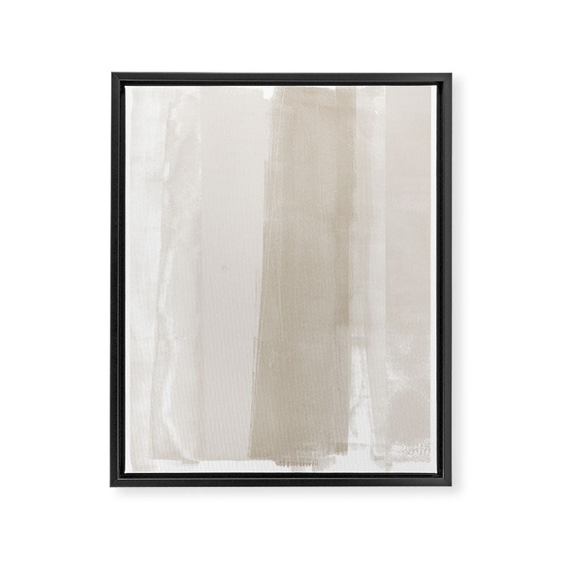 Beige Ombre Minimalist Abstract Painting Framed Canvas Print Gallery Image 6