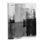 Black and White Minimalist Industrial Abstract Canvas Print Gallery Image 6