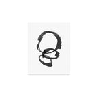 Black and White Round Abstract Shapes Minimalist Ink Painting Art Print Gallery Image 1