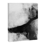 Black and White Textured Abstract Painting "Delve 2" Canvas Print Gallery Image 6