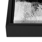 Black and White Textured Abstract Painting "Delve 2" Framed Canvas Print Gallery Image 3
