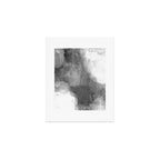 Black and White Textured Abstract Painting "Delve 3" Art Print Gallery Image 1