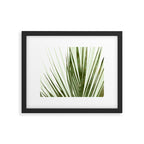 Contemporary Palm Leaf in Olive Green Framed Art Print Gallery Image 5