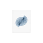 Mid Century Modern Indigo Blue Geometric Abstract Art Print Gallery Image 1