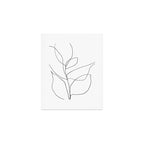 Minimalist Line Art Plant Drawing Art Print Gallery Image 1