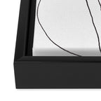 Minimalist Line Art Plant Drawing Framed Canvas Print Gallery Image 3