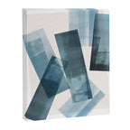Rectangular Shapes Blue Geometric Abstract Canvas Print Gallery Image 6