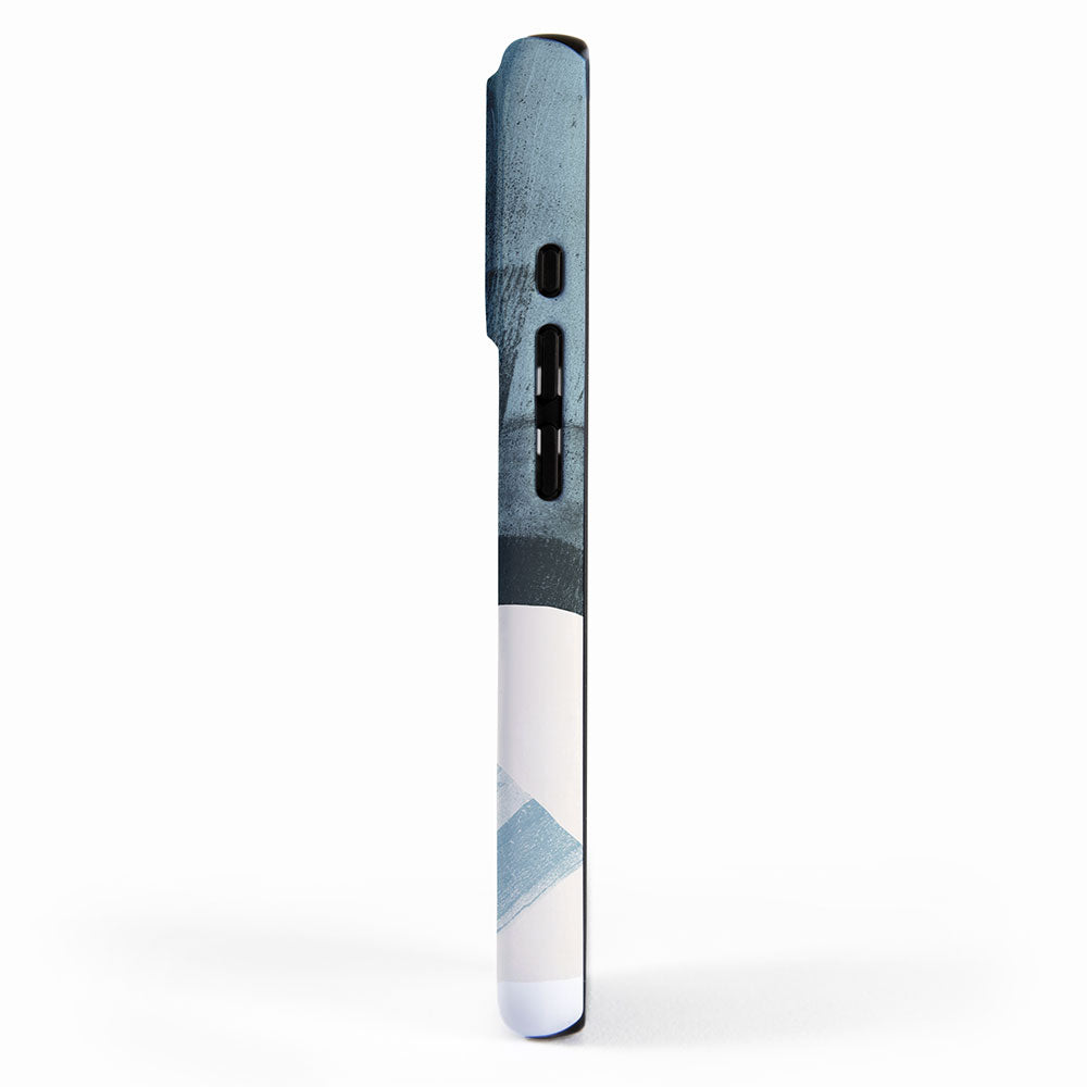 Rectangular Shapes Blue Geometric Abstract iPhone Case Gallery Image 2