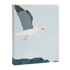 Seagull in Flight Illustration Canvas Print Gallery Image 6